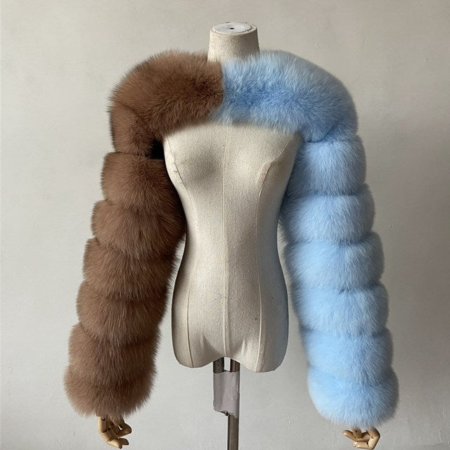 Autumn Winter Artificial Fur Faux Fur Ultra Short Faux Fur Coat Women