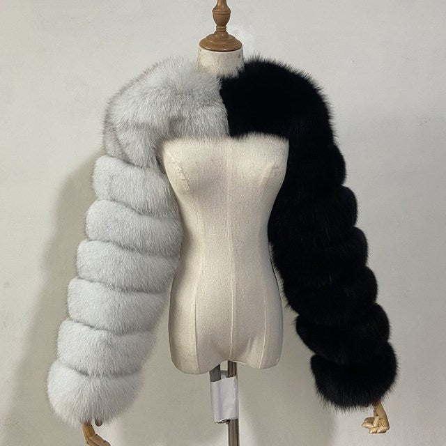 Autumn Winter Artificial Fur Faux Fur Ultra Short Faux Fur Coat Women